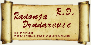 Radonja Drndarević vizit kartica